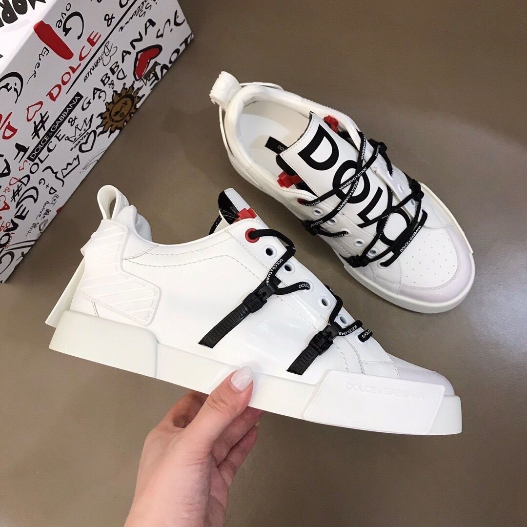 Genuine leather casual sneakers