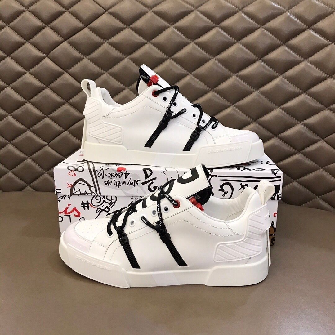 Genuine leather casual sneakers
