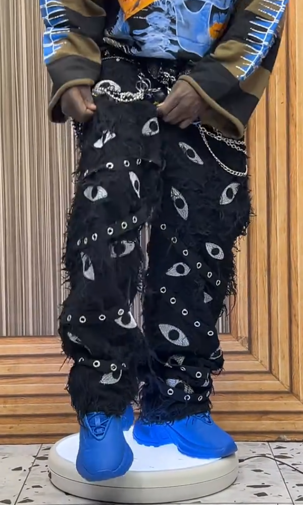 Devil's Eye Rivet Casual Pants