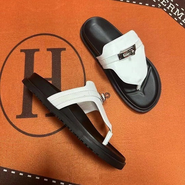 Couples' Leather Casual Slippers