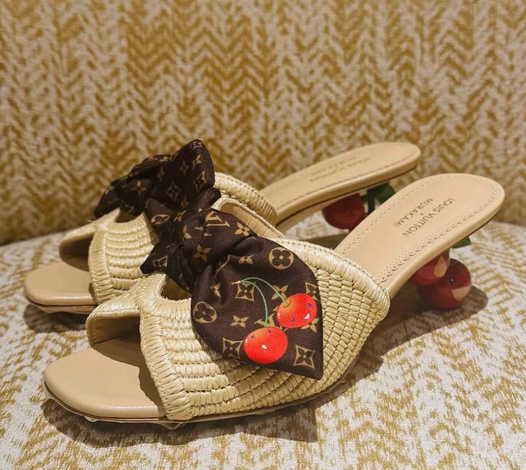 Cherry Braided Sandals