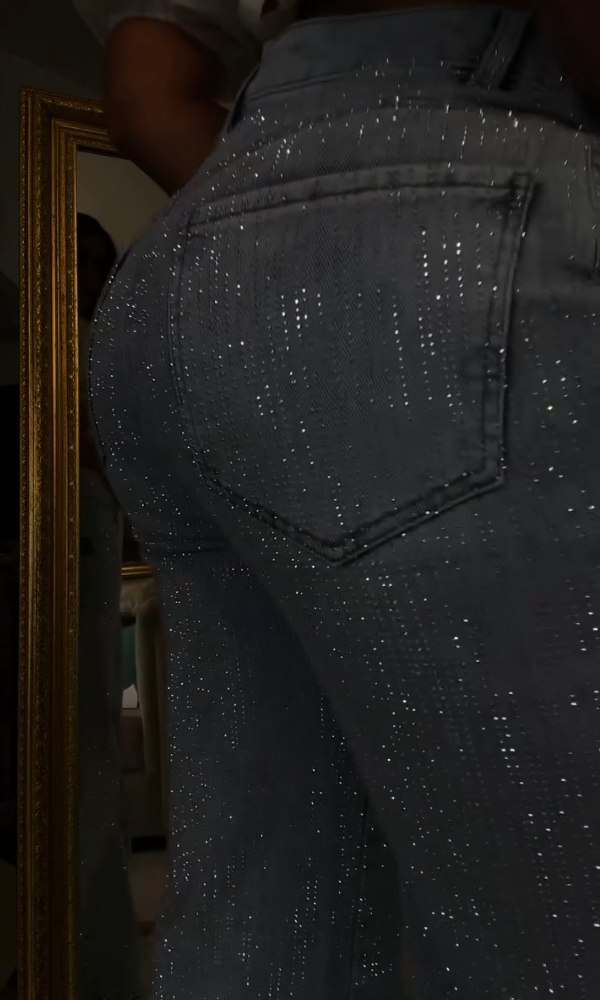 Women's Shiny Casual Jeans