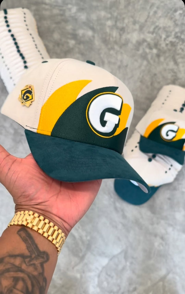 Green & Gold Casual Baseball Cap