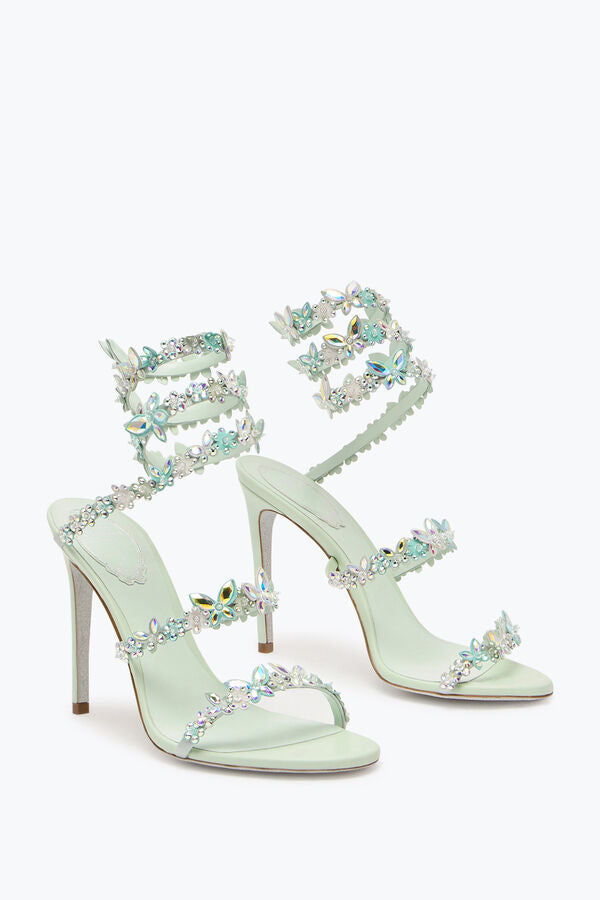 Fantasy Rhinestone Flower & Butterfly Heels