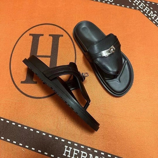 Couples' Leather Casual Slippers