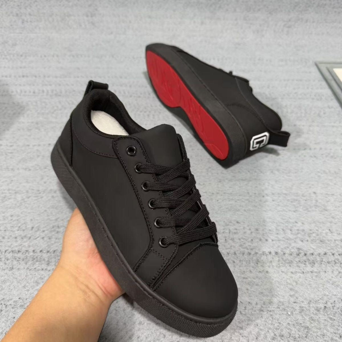 Red Sole Leather Casual Shoes