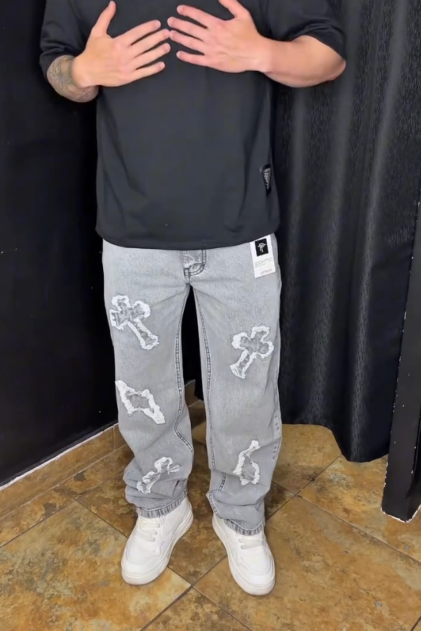 Men's Retro Casual Baggy Jeans