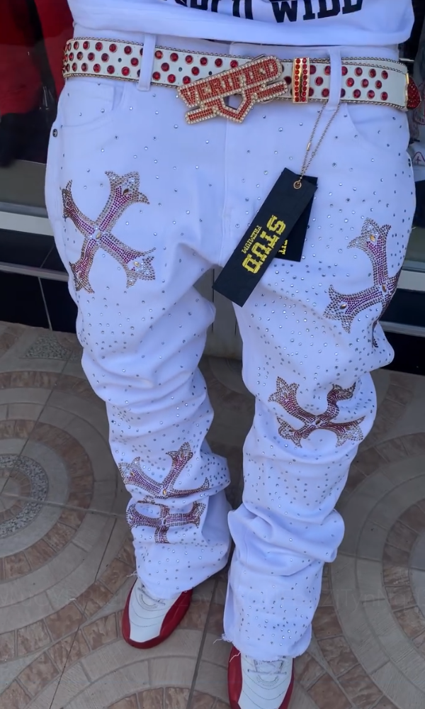 Men's Rhinestone Trendy Jeans