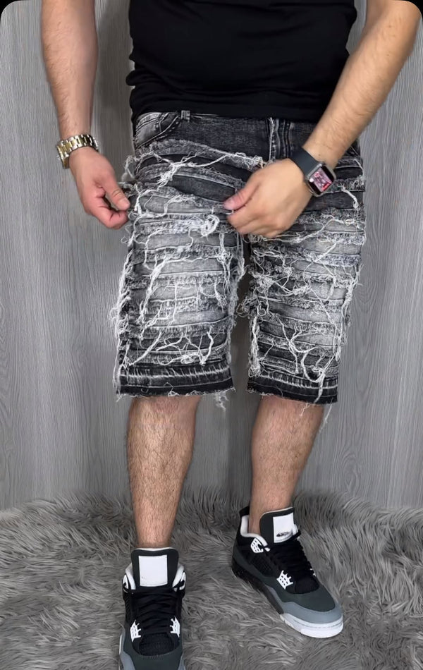 Hip Hop Retro Denim Shorts