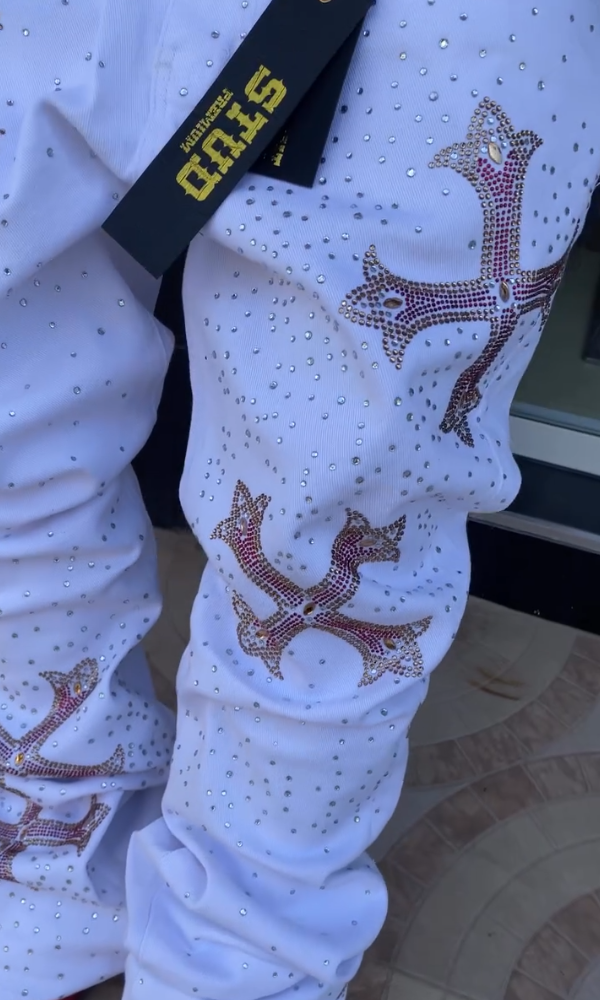 Men's Rhinestone Trendy Jeans