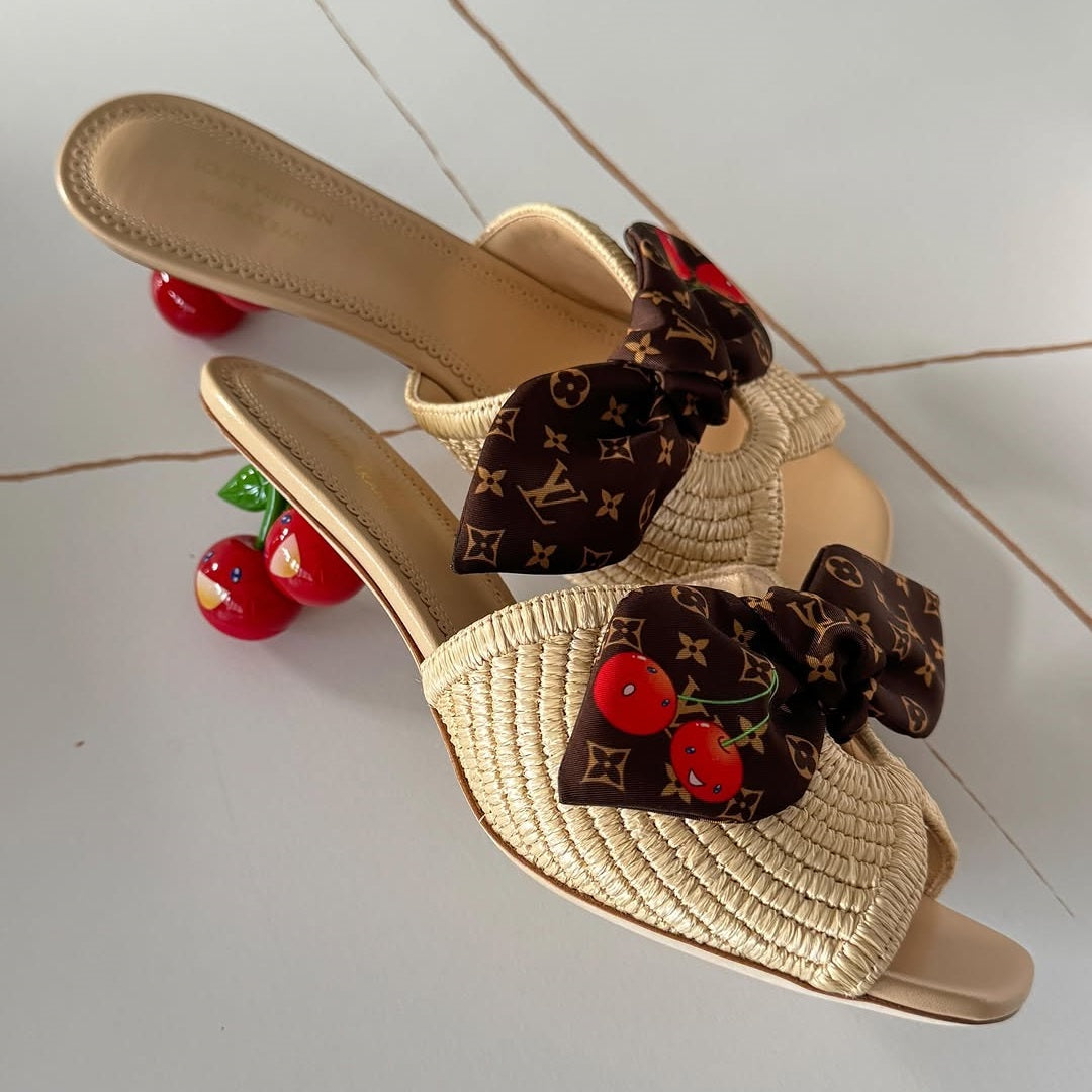 Cherry Braided Sandals
