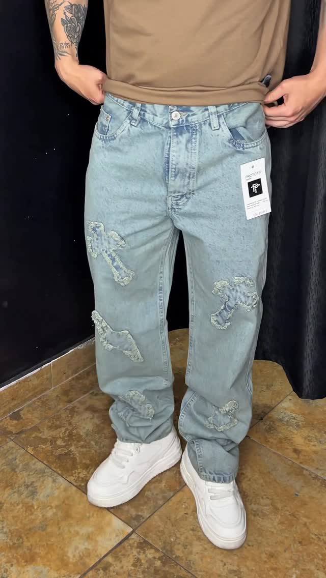 Men's Retro Casual Baggy Jeans