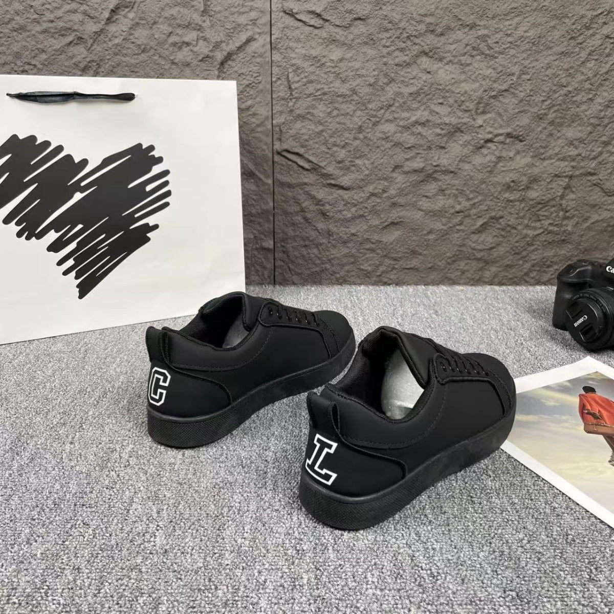 Red Sole Leather Casual Shoes