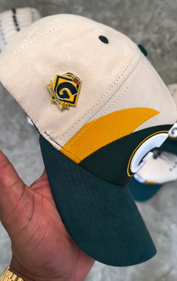 Green & Gold Casual Baseball Cap