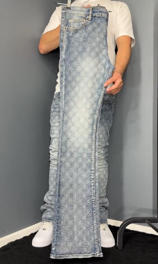 Trendy Stretch Pearl Men's Jeans