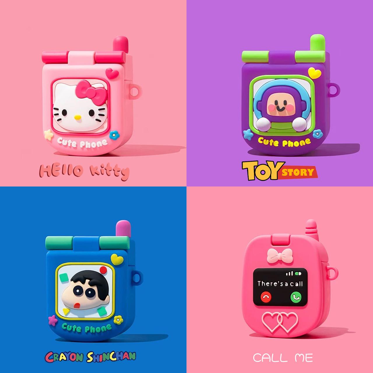 Flip-top Makeup Mirror Apple Earphone Case