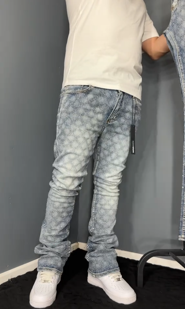 Trendy Stretch Pearl Men's Jeans