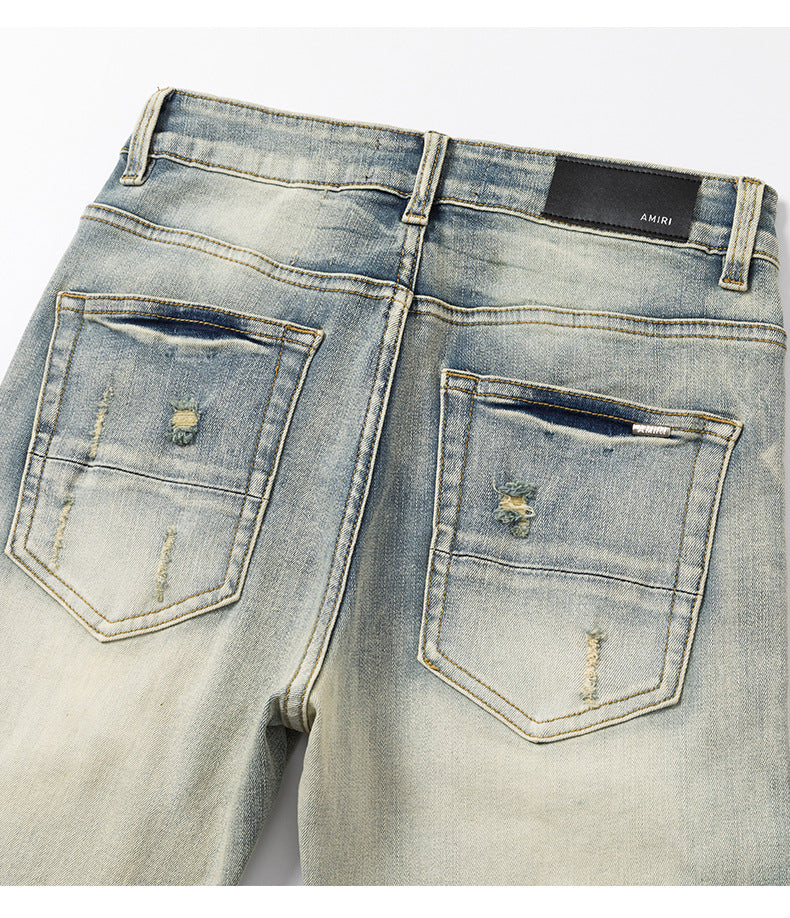 Distressed and Ripped Casual Denim Shorts