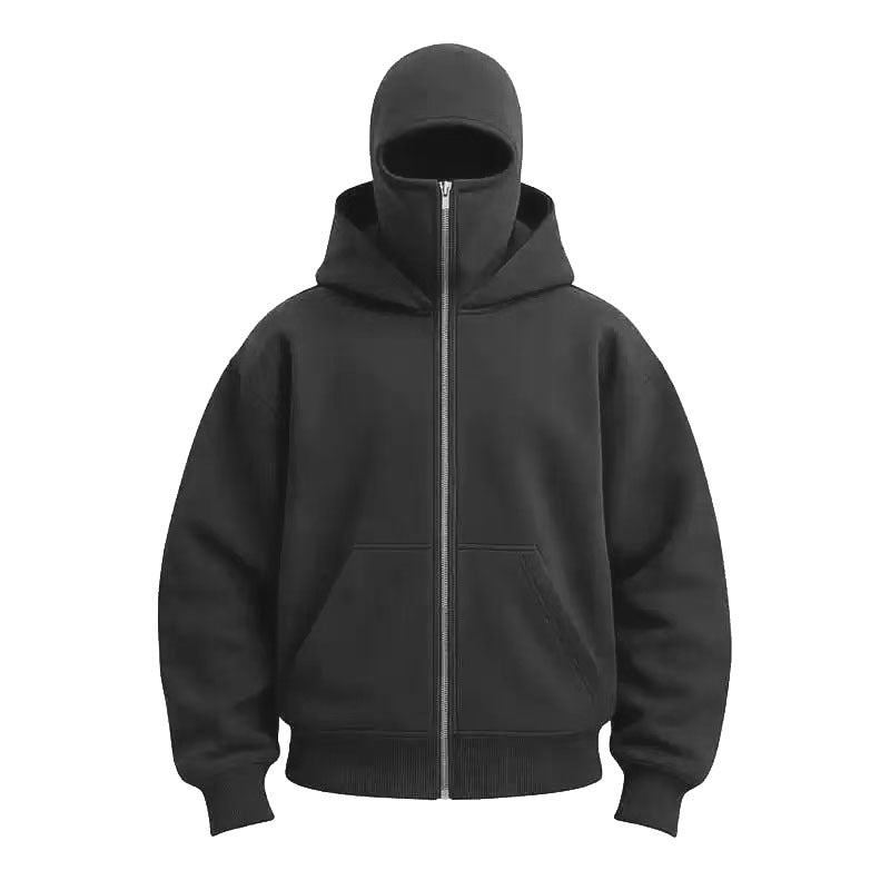 Couples' Hooded Face-Covering Top
