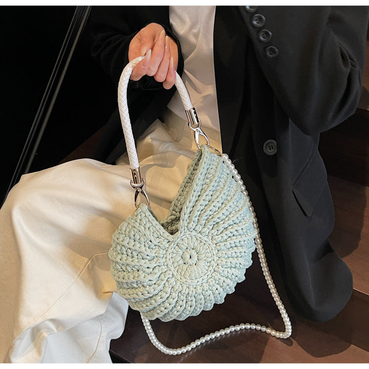 Knitted Shell Bag