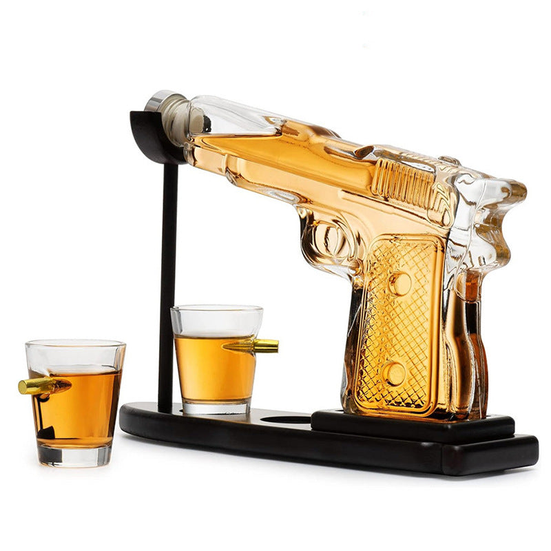 Pistol Whiskey Decanter Set