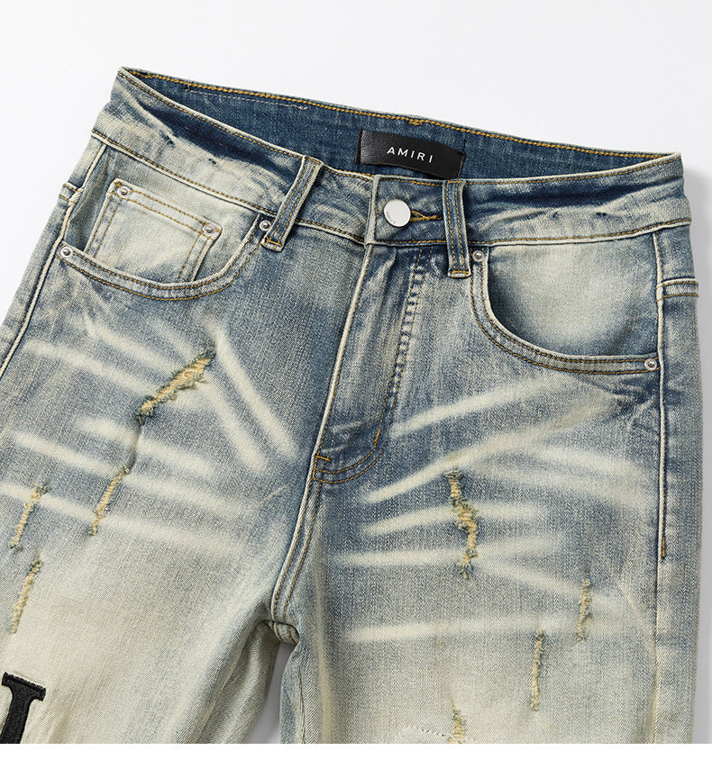 Distressed and Ripped Casual Denim Shorts