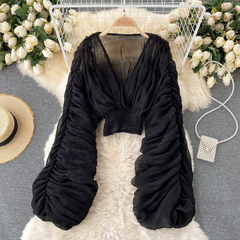 Party Bell Sleeve Dressy Top