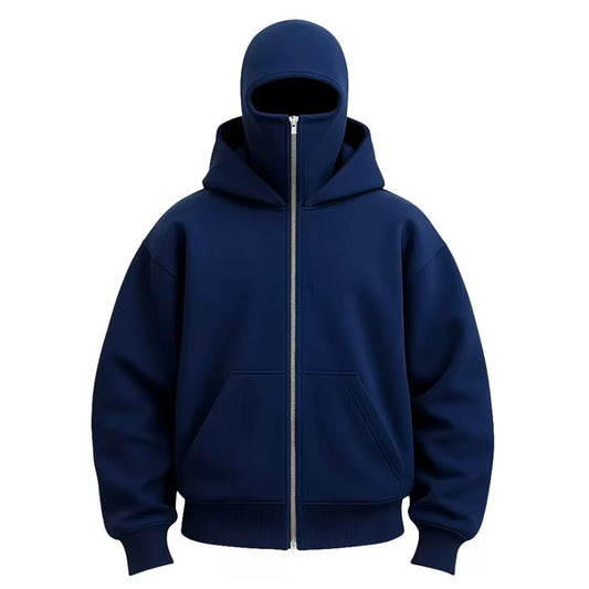 Couples' Hooded Face-Covering Top