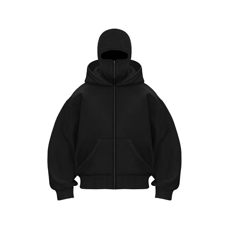 Couples' Hooded Face-Covering Top