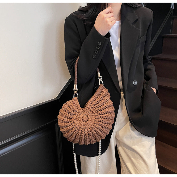 Knitted Shell Bag