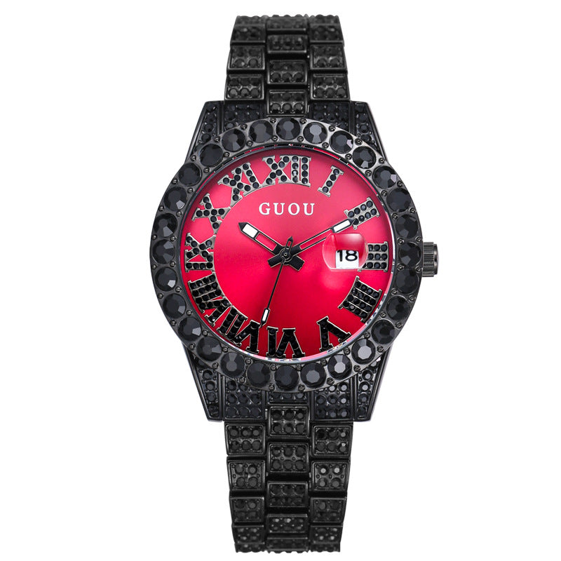 Shiny Diamond Waterproof Quartz Watch