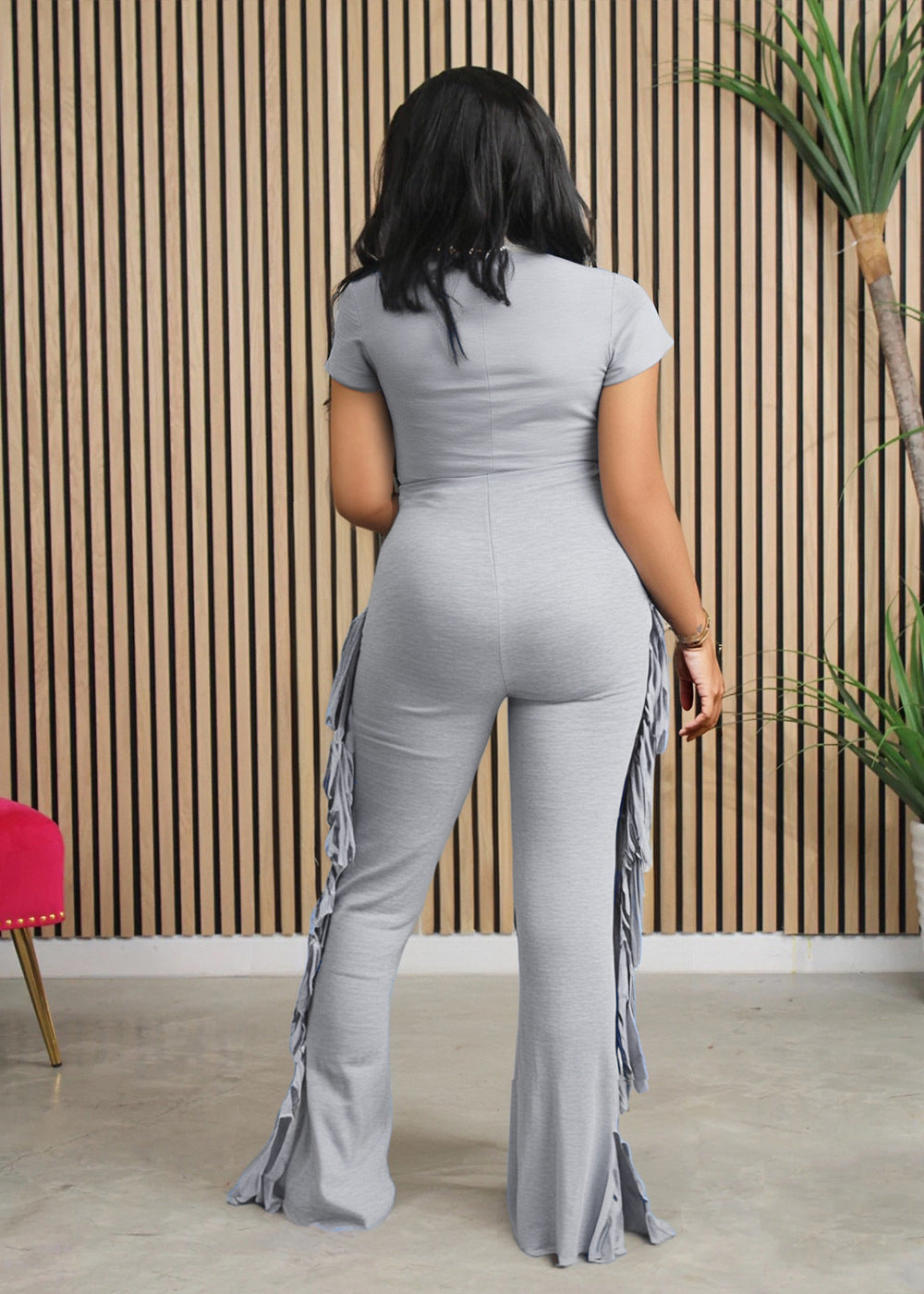 Cute Fringed Jumpsuit