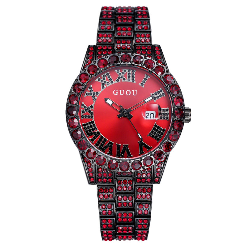 Shiny Diamond Waterproof Quartz Watch