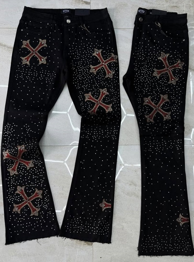 Men's Rhinestone Trendy Jeans