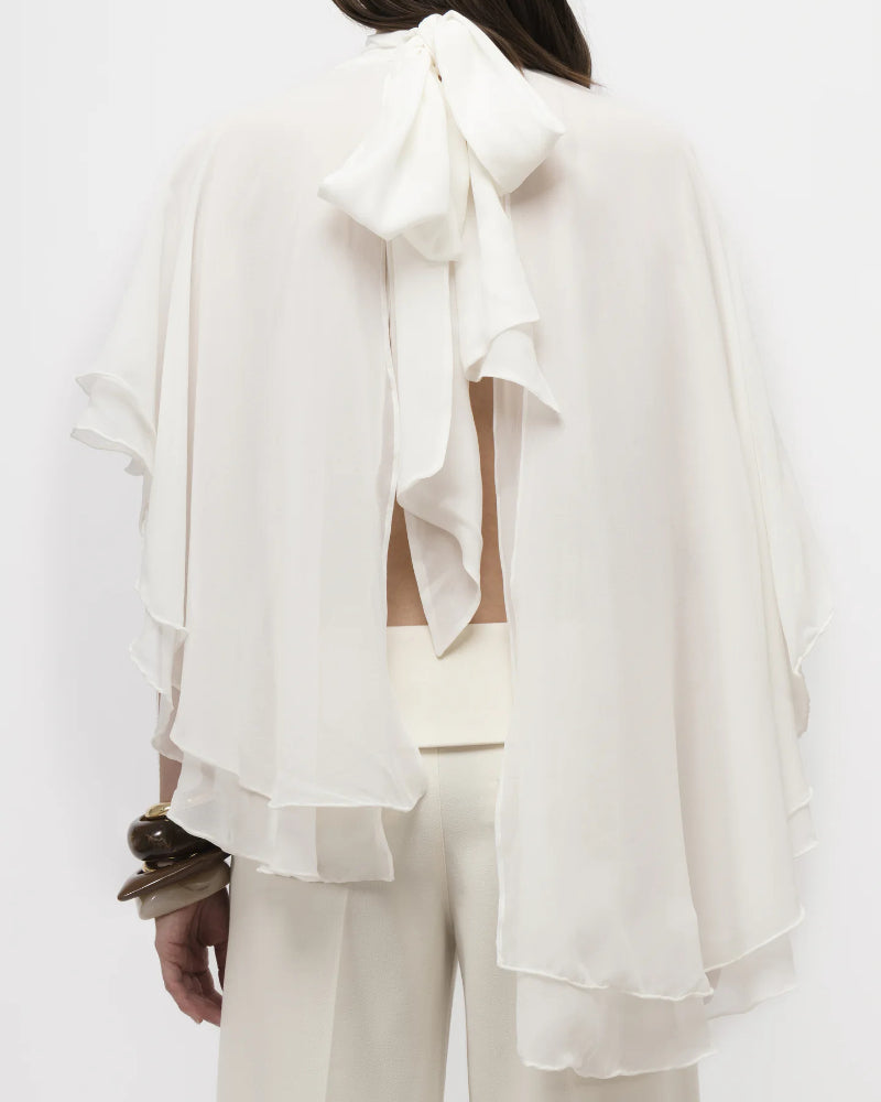 Flowy Bow Cape