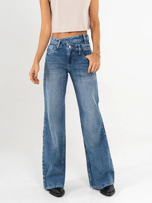 Chic Flared Loose Casual Jeans