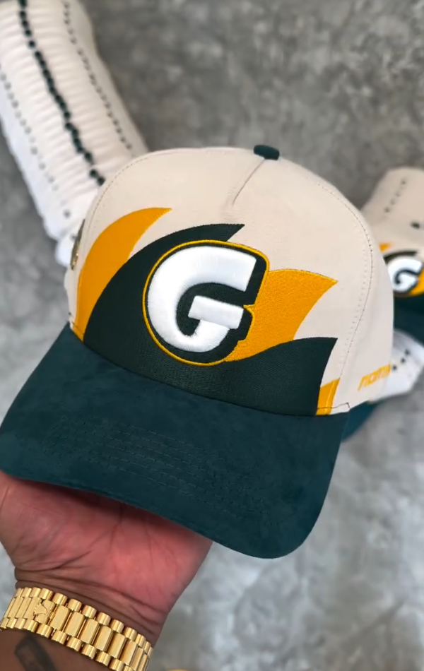 Green & Gold Casual Baseball Cap