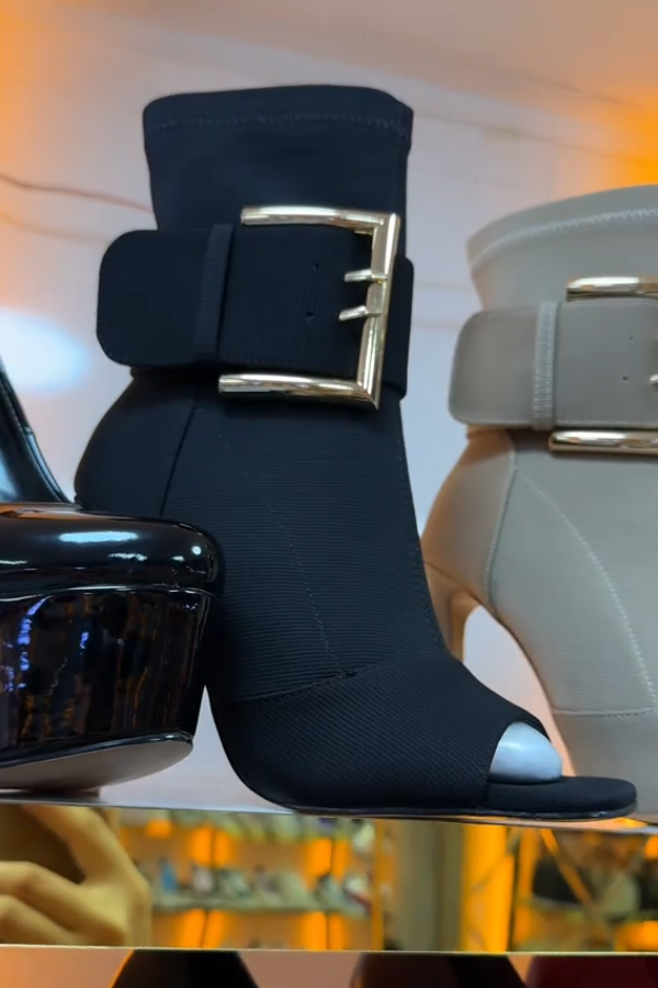 Elegant Buckle High Heel Sandals