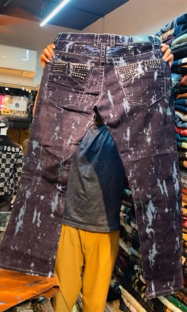 Men's Trendy Studded Jeans