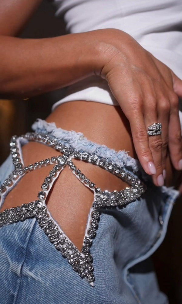 Women's Crystal Star Jeans