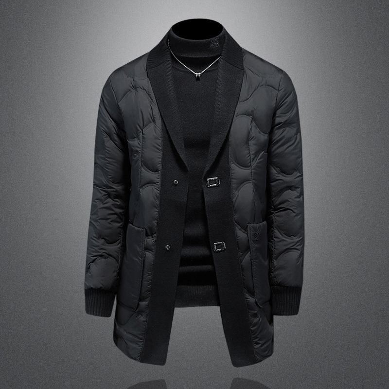 Men's Versatile Casual Long Down Jacket