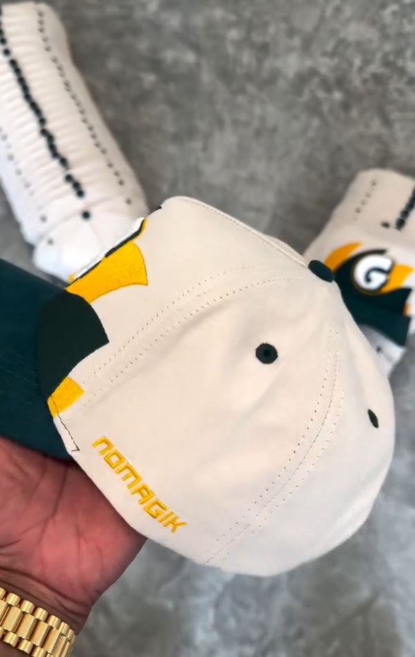 Green & Gold Casual Baseball Cap