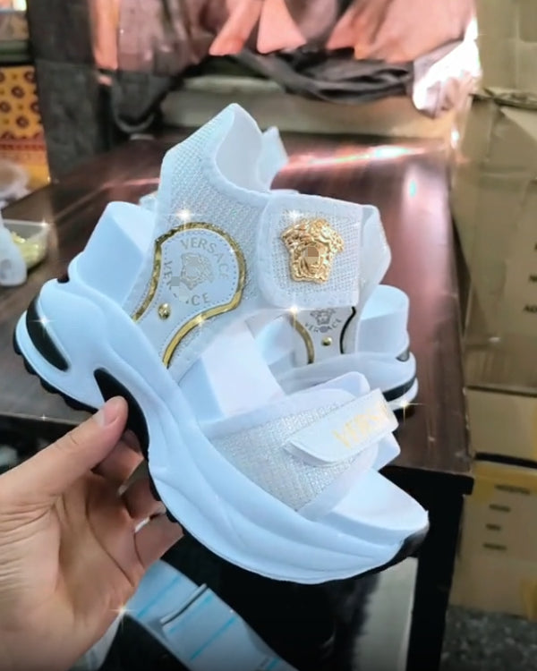 Comfortable Flying Woven Platform Sandals