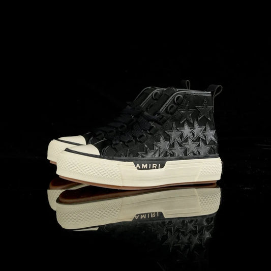 Embroidered Star Casual High-Top Canvas Shoes