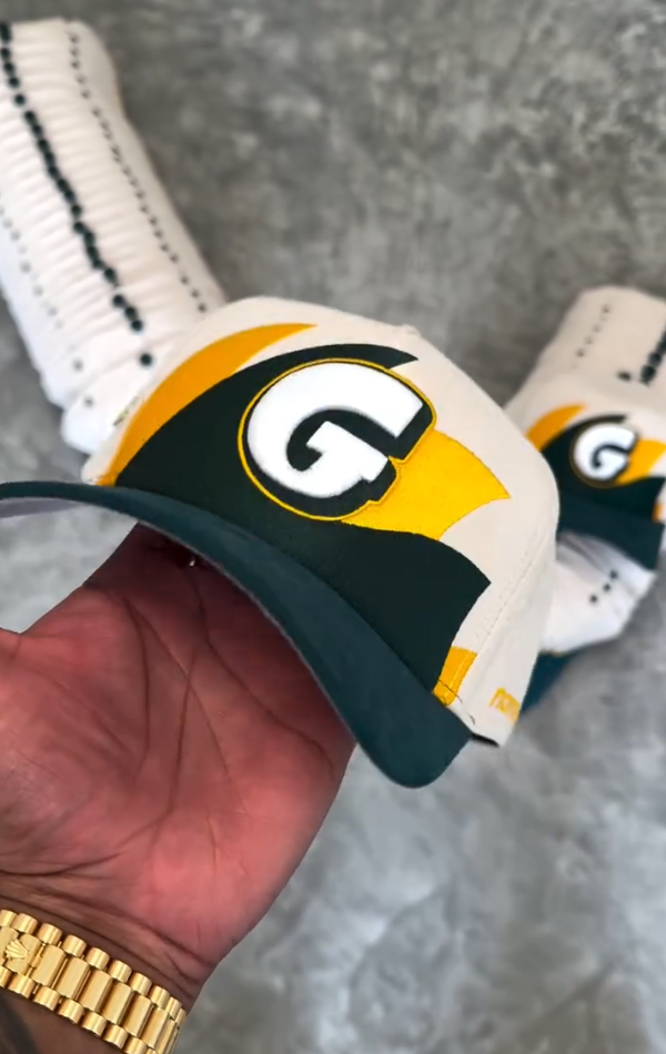 Green & Gold Casual Baseball Cap