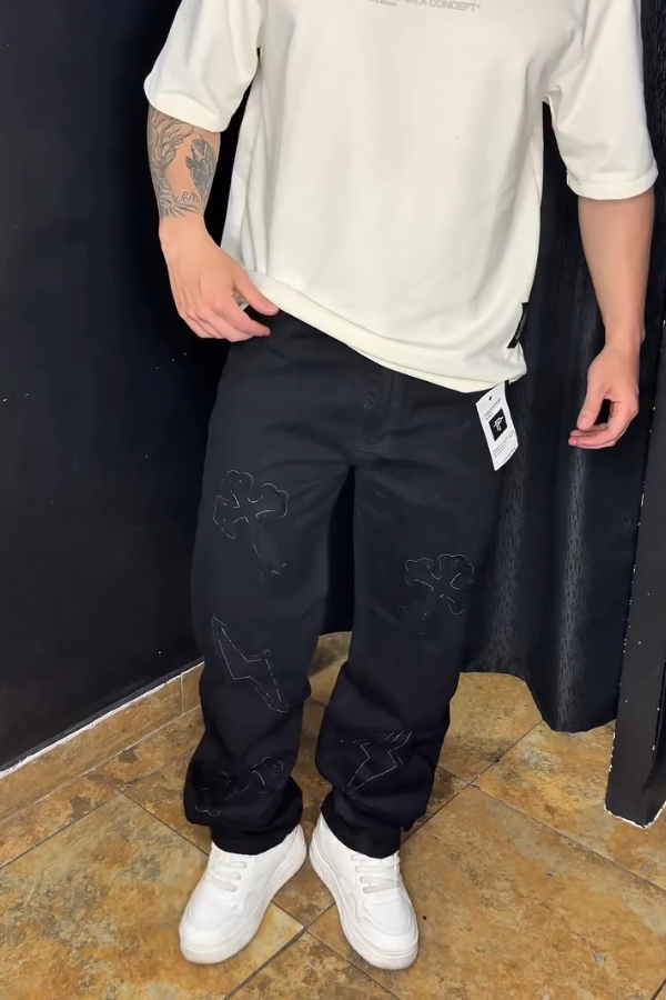 Men's Retro Casual Baggy Jeans