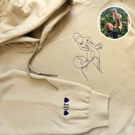 Custom Photo Outline Hoodie