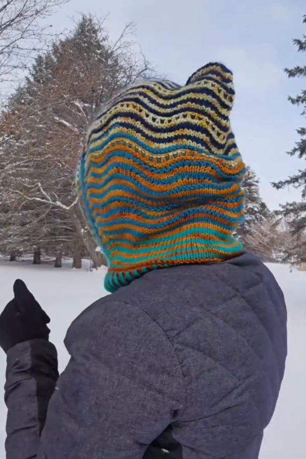 Woolen Mask Knitted Hood Hat