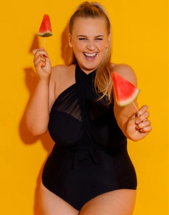 Wrapsody Bandeau Swimsuit Black