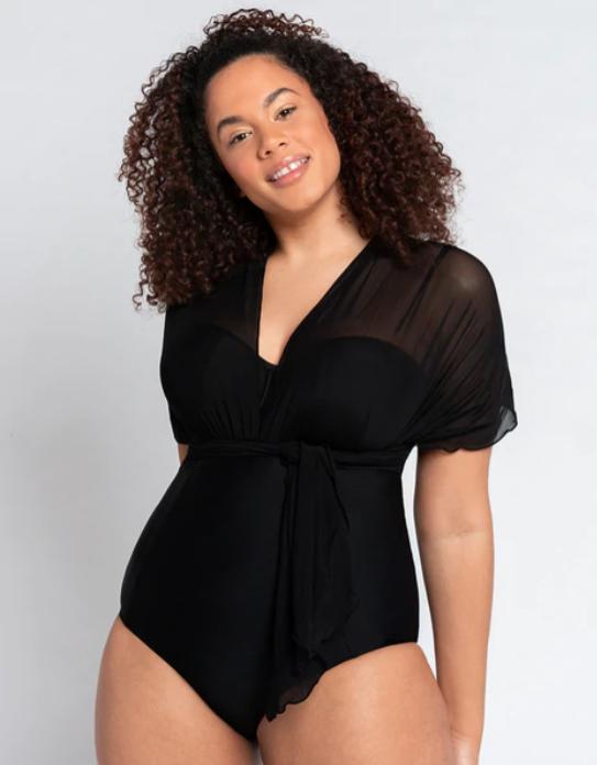 Wrapsody Bandeau Swimsuit Black